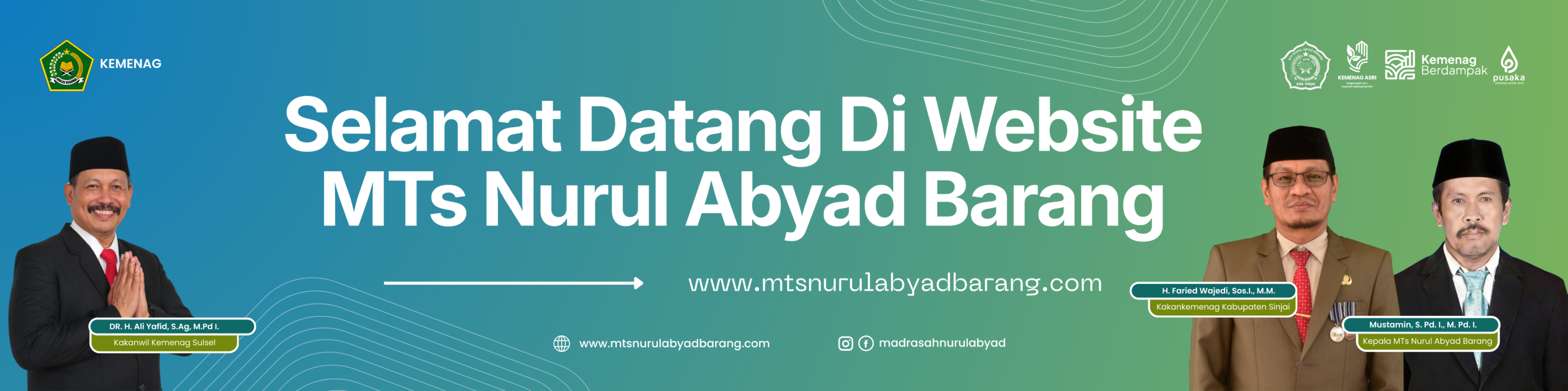 Beranda banner website informasi sekolah